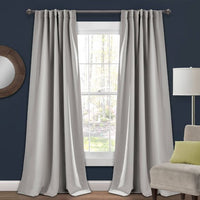 
              52"x95" Insulated Back Tab Blackout Window Curtain Panels - Lush Décor
            