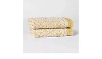 
              2pk Terry Plaid Hand Towel Set Yellow - Thresholda
            