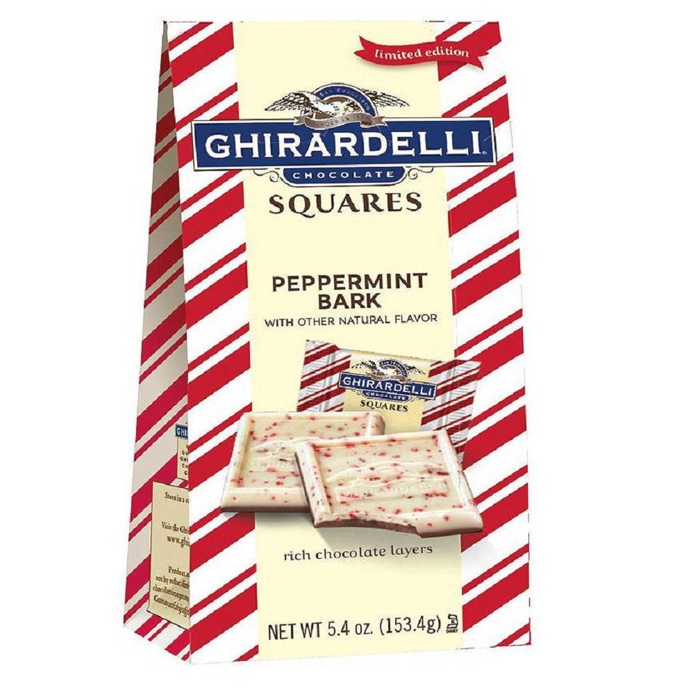 Ghirardelli Chocolate Squares LIMITED EDITION Peppermint Bark 5.4 oz DLC:30/06/20
