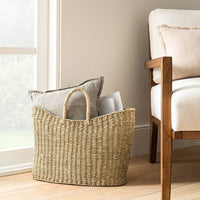 
              Panier d'herbe de mer ovale conique 19" x 9" x 16" Natural - ThresholdTM conçu avec Studio McGee
            