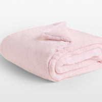 Textured Faux Fur Throw Blanket Pink - Project 62