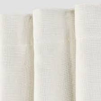 84"x50" Aruba Linen Blackout Curtain Panel Sour Cream - Threshold