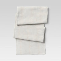 108" x 14" Cotton Solid Table Runner White - Thresholdâ„¢
