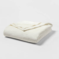 Full/Queen Microplush Bed Blanket Sour Cream - Threshold™