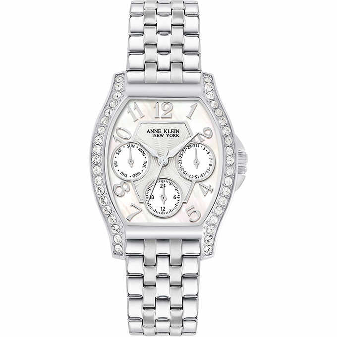Anne Klein Tonneau Montre à Quartz Multifonction pour femme