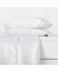 King 100% Washed Linen Solid Sheet Set White - Casaluna