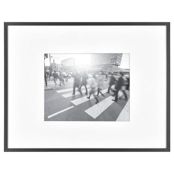 Thin Gallery Matted Photo Frame Black - Project 62™