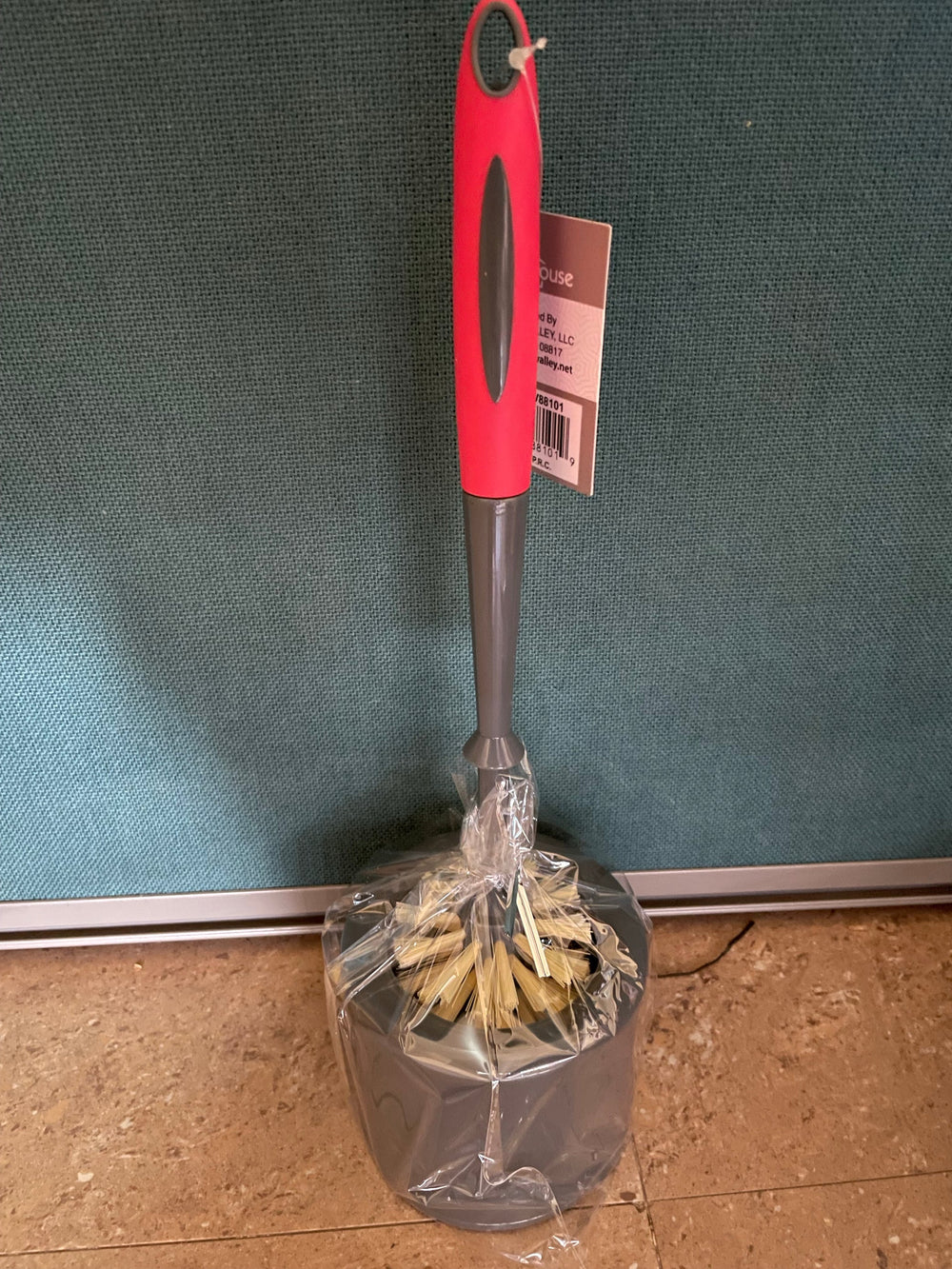 Red And Grey Dustpan Brush Set