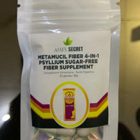Assi’s Secret Metamucil Fiber 4-in-1 Psyllium Sugar Free Fiber Supplement 10ct