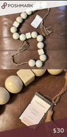 
              50" Ceramic Bead Garland Gray - Threshold™ designed with Studio McGee
            