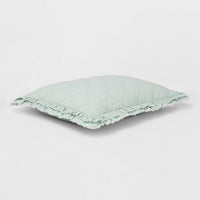 
              Standard Vintage Washed Ruffle Sham Pale Mint - Threshold™
            