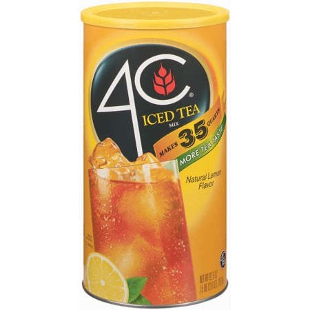 4C Natural Lemon Flavor Iced Tea Mix, 92.8 oz DLC: 15 Nov26