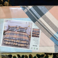 Ming Ren Ensemble 4pcs en Coton de Soie Active Housse de Couette: 200x230cm-Drap: 250x250cm-Taie d'oreiller: 48x74cm 3places