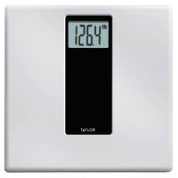 Glass Digital Scale with Anti-Slip Mat Gray/Black - Taylor
