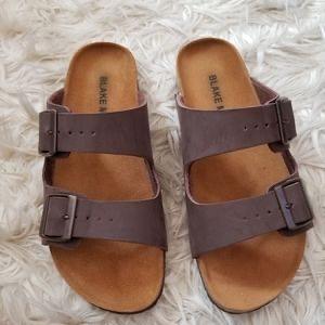 Blake McKay Phaelen Lea Slide Sandals Brown Men’s