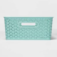 Y-Weave Medium Decorative Storage Basket Jade Dust - Room Essentials