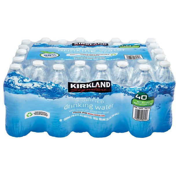 Member’s Mark Purified Water 40 Bottles 16.9 Fl Oz  DLC: NOV23