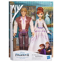 Disney Frozen 2 Anna and Kristoff Fashion Doll Playset with Movie Outfits
