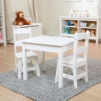 Ensemble de tables et de chaises en bois Melissa & Doug - Blanc