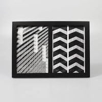 5" x 7" Thin Frame Holds 2 Photos Black - Made By Design