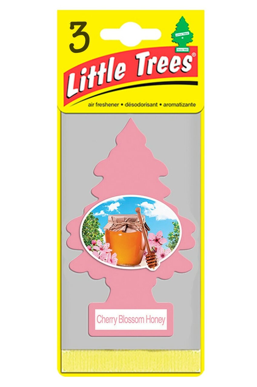 Little Trees U3S-32076 Air Freshener Traditional Cherry Blossom Honey, 3-Packs