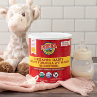 
              Earth's Best Organic Baby Formula, Dairy Based Powder Infant Formula with Iron, Non-GMO, Omega-3 DHA and Omega-6 ARA, 21 oz DLC: 09-FEB24
            