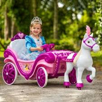 
              Disney Princess Royal Horse and Carriage Girls 6V Ride-On Toy
            