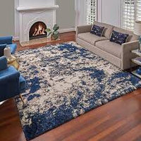 Thomasville Bali luxury shag rugs 7ft 10in x 10 ft Garda blue gray 238cm x 304cm