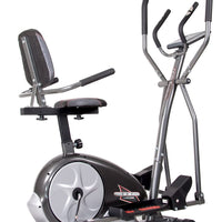 Body Rider BRT5800, 3 en 1 Trio Trainer máquina de entrenamiento, negro, gris, plateado y rojo