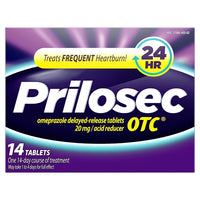 Prilosec OTC Soulagement des brûlures d'estomac, Oméprazole, Comprimés réducteurs d'acide, 42 ct