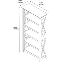 
              65.98" 5 Shelf Key West Bookshelf Bing Cherry - Bush Furniture
            
