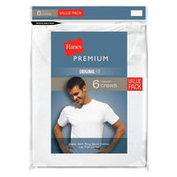Hanes Premium Men's 1pk Crew Neck T-Shirt - White