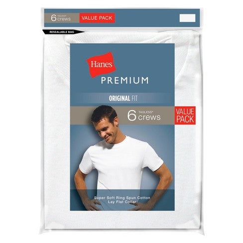 Hanes Premium Men's 1pk Crew Neck T-Shirt - White