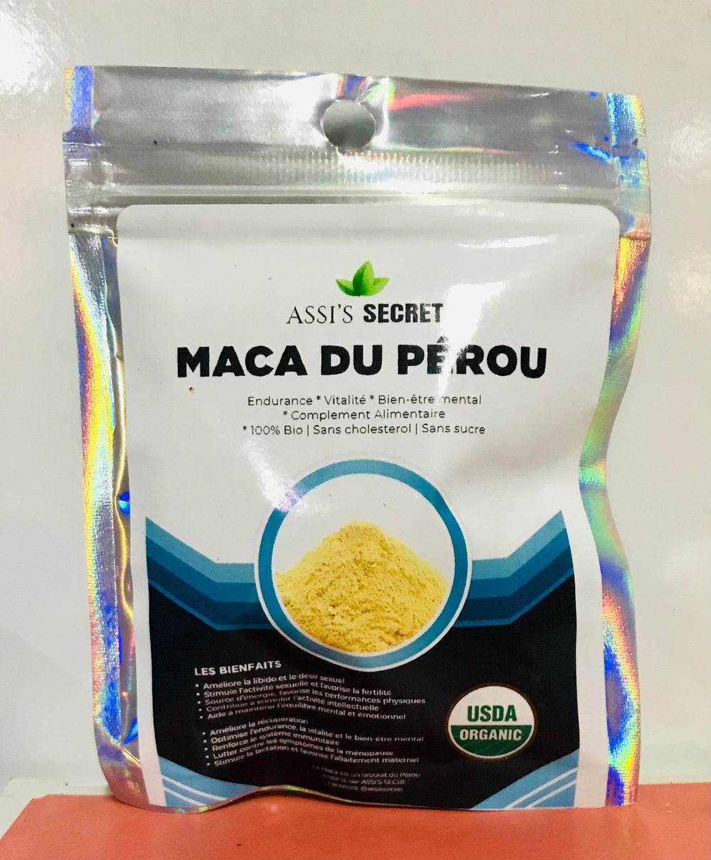 100% Maca du Pérou Complément Alimentaire 100% Bio en Poudre 20g