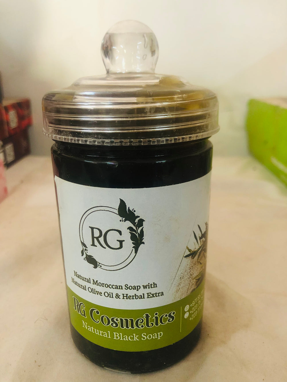 RG Cosmetics natural black soap