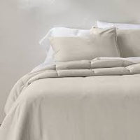 
              2 places Heavyweight Linen Blend Comforter & Sham Set Natural - Casaluna
            