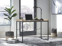 
              Industrial Home Office Computer Desk with Bookshelves
            