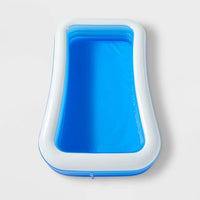 Sun Squad Large Rectangular 10 x 6 ft x 22" Inflatable Above Ground Pool Blue (3m x 1.8m x 55.8cm) Ages 6+