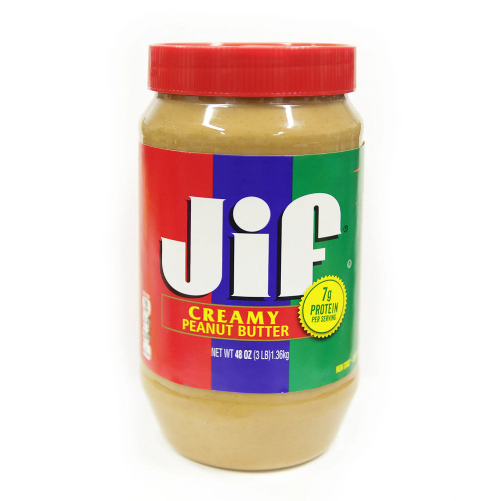 Jif® Creamy Peanut Butter 47 oz. (1.36kg) DLC: 25-JUN24