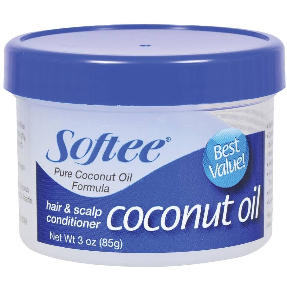 Softee Coconut Oil Hair & Scalp Conditioner, 3-oz. Jars