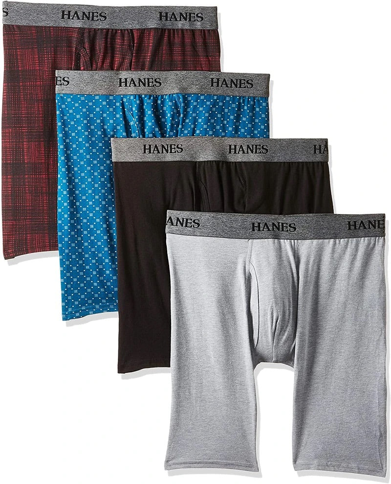 4 Boxer Briefs Hanes Stetch XL/XG