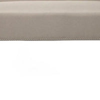 Tufted back bench gray