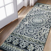 2'3"x7' Runner Floral Belfast Tufted Rug Indigo - Threshold™