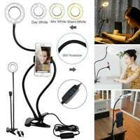 Bower Rechargeable Clip-On 36 LED Ring Light White Selfie Smart Phones NEW