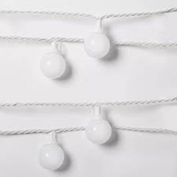 10ct LED Frosted Globes with White Wire - Sun Squada