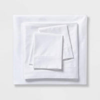 
              King 400 Thread Count Solid Performance Sheet Set White - Threshold™
            