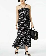 William Rast Printed High-Low Ruffle Dress