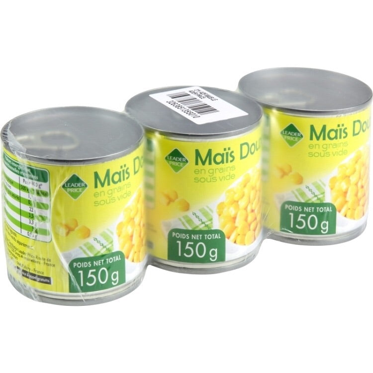 Maïs Doux 150 g DLC : 31/AOÛT/2023