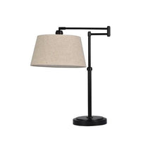 23" Traditional Swing Arm Oil Rubbed Table Lamp Black - Threshold™ MCI