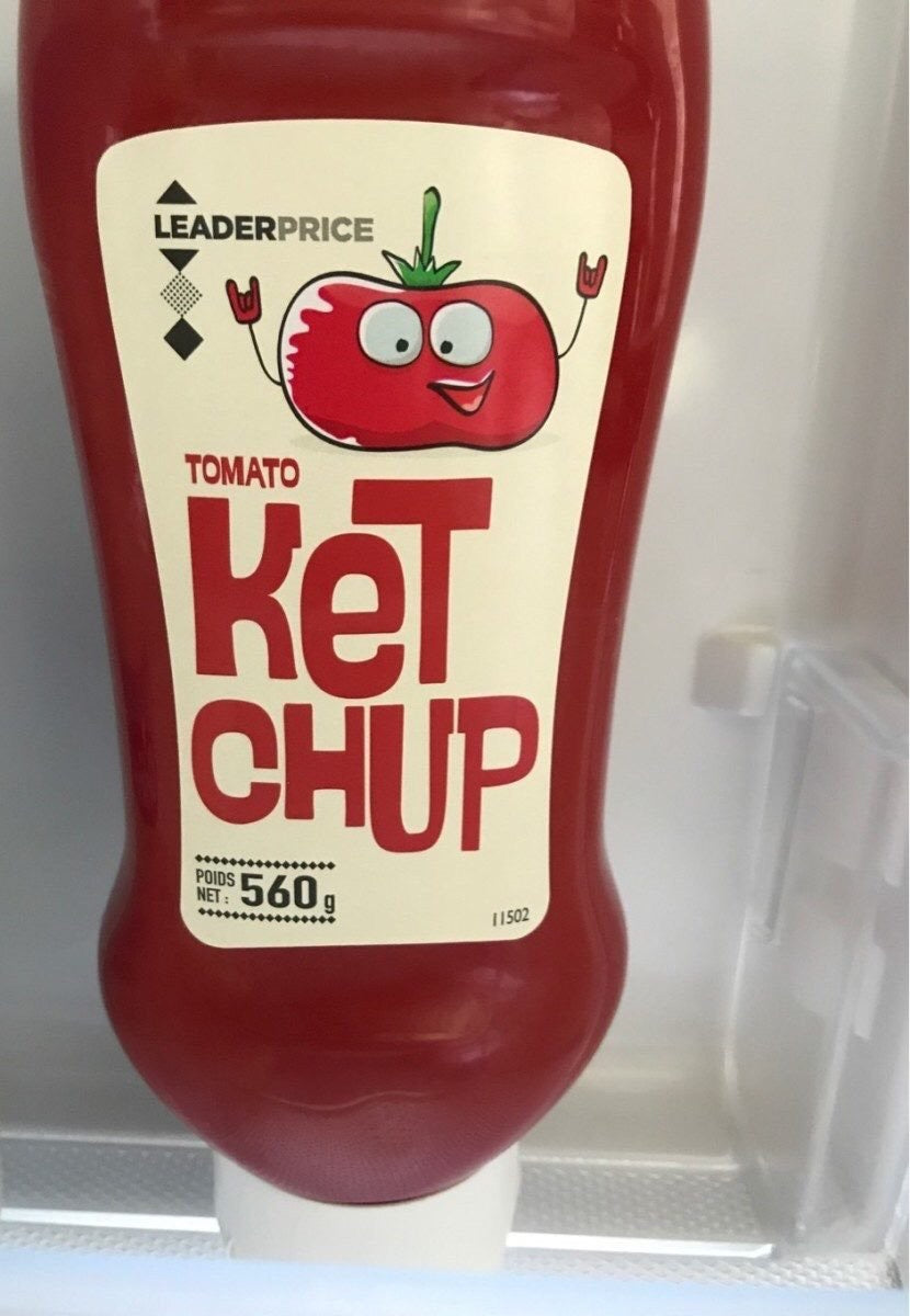 Tomato Ketchup - Leader Price - 560 g DLC: AVRIL-22